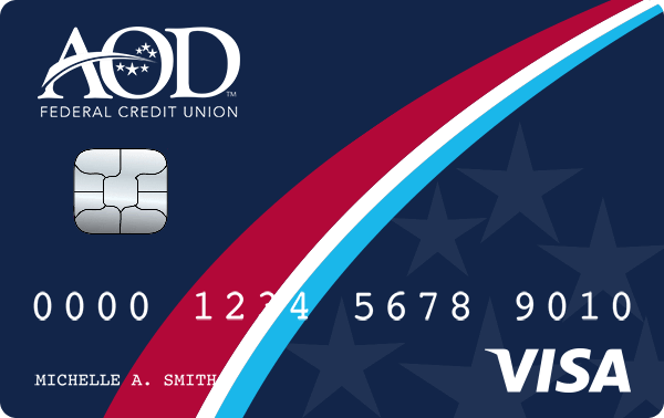 AOD Federal Credit Union Visa Platinum card art