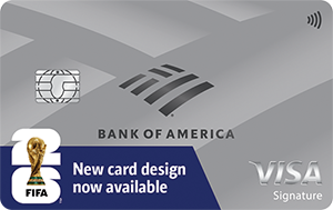 Bank of America® Unlimited Cash Rewards for Students card art