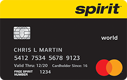 Spirit Airlines World Mastercard® card art