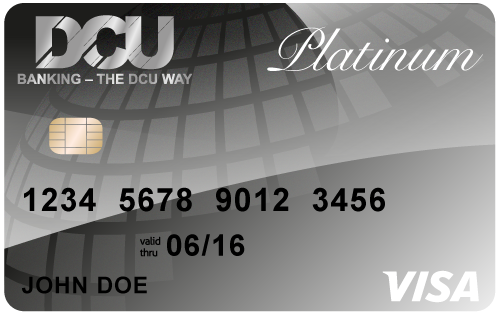 DCU Visa Platinum card art