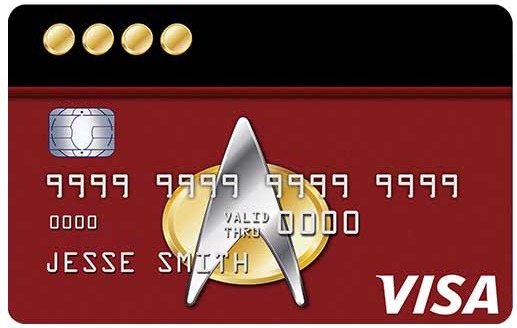 NASA Visa Star Trek™ card art