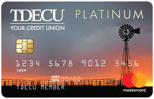 TDECU Platinum Mastercard® card art